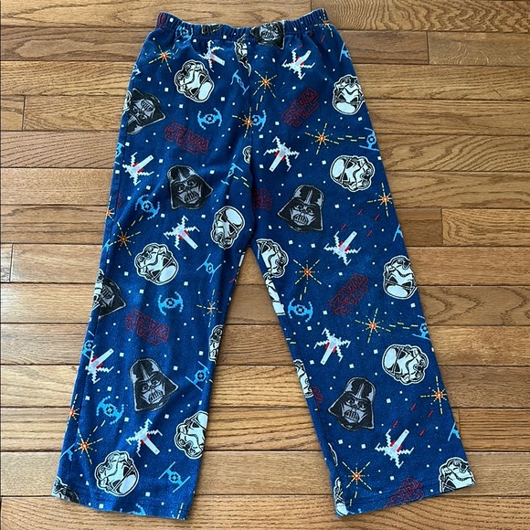 ⭐️ Star Wars Kids Pajama Pants blue size medium 8 10 VGUC - Picture 1 of 8